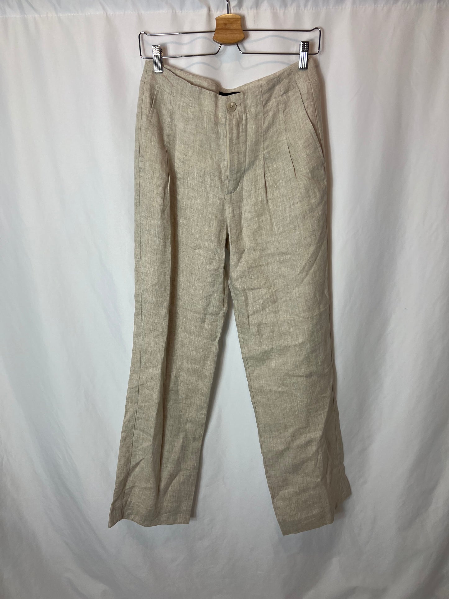 TINTORETTO. Beige linen pants T.36