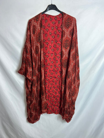 OTRAS. Kimono flores reversible TU(m)