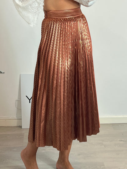 UTERQÜE. Ts pleated tile skirt