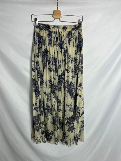 FORTE FORTE. Falda midi vuelo estampada. T 0(xs/s)