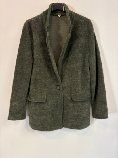 OTRAS. Blazer verde textura