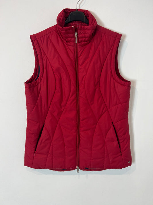 TOMMY HILFIGUER. Red quilted vest. TL