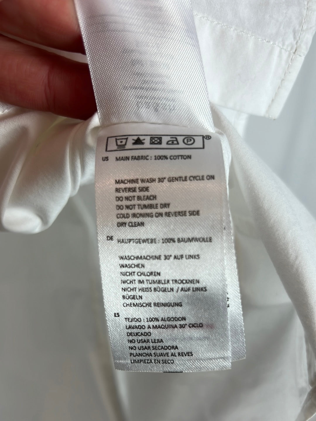 BA&amp;SH. White flounced shirt. Size 1(S)