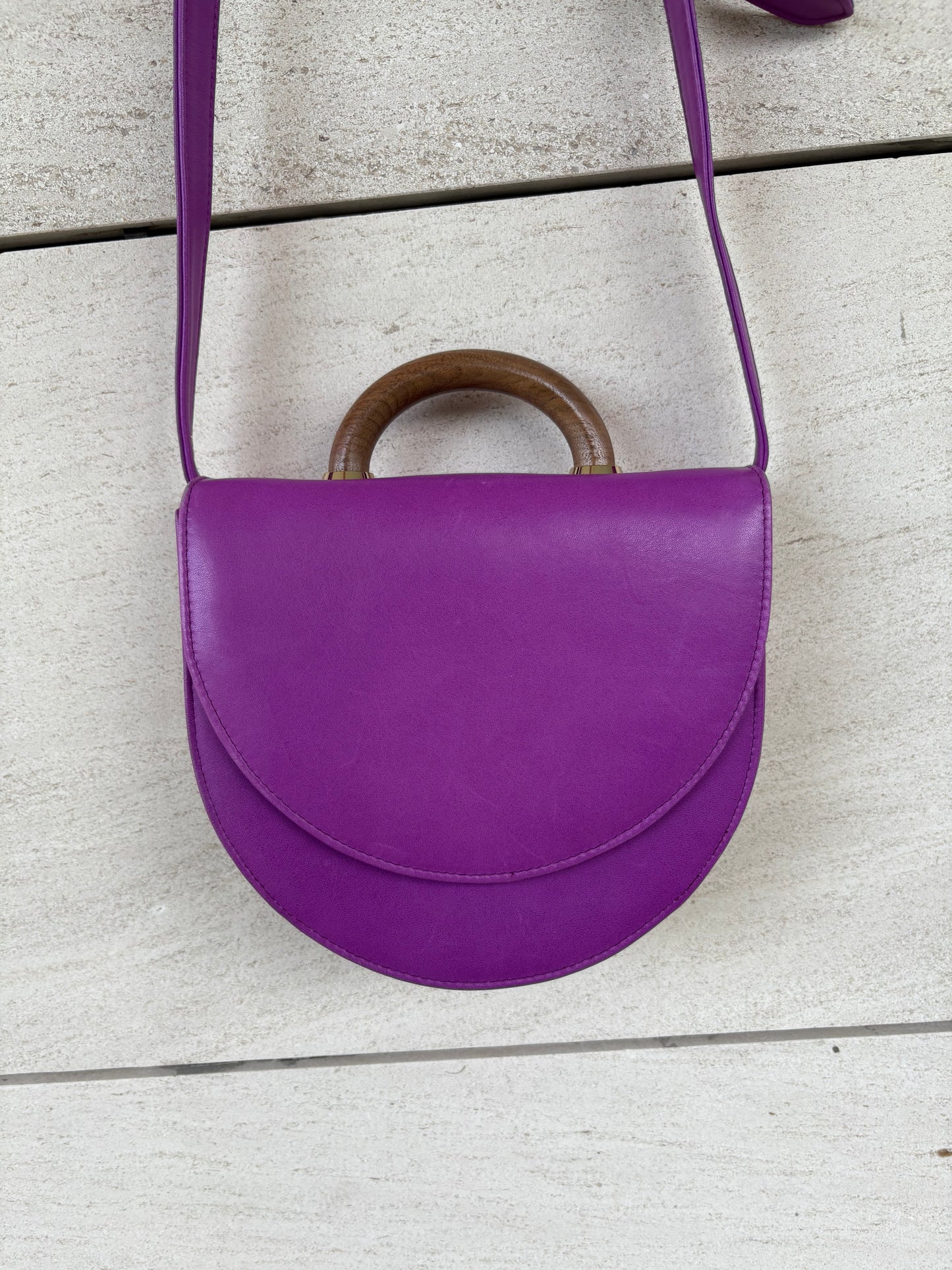 BAKARI. Bolso piel malva