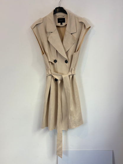 CORTEFIEL. Chaleco beige textura