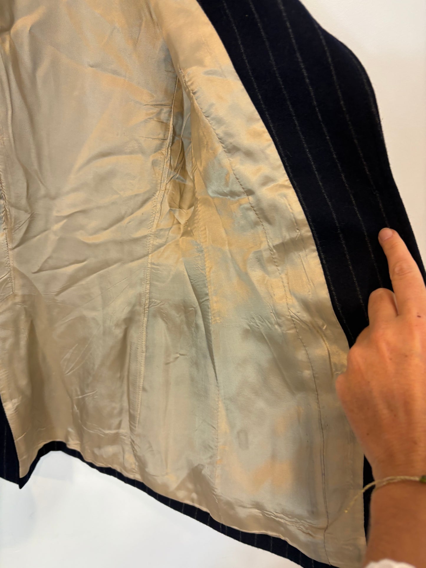 MAN 1924. Tarje de chaqueta azul rayas