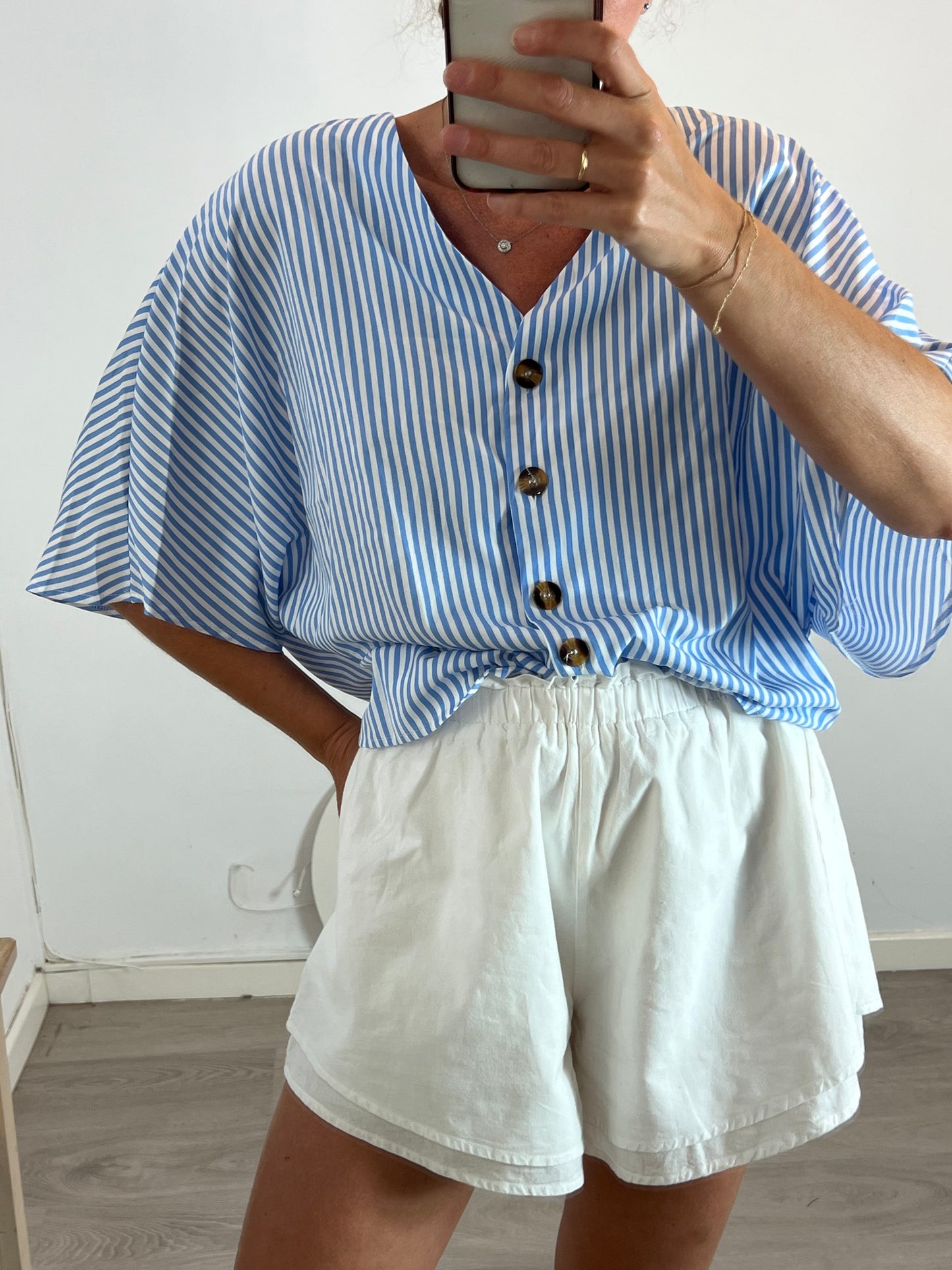 OTRAS. Blusa rayas fluida. T M