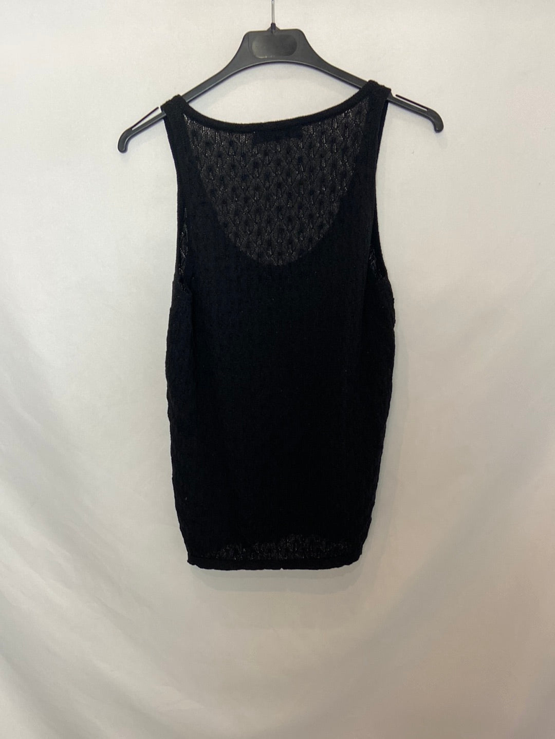 ZARA. Top negro punto T.m