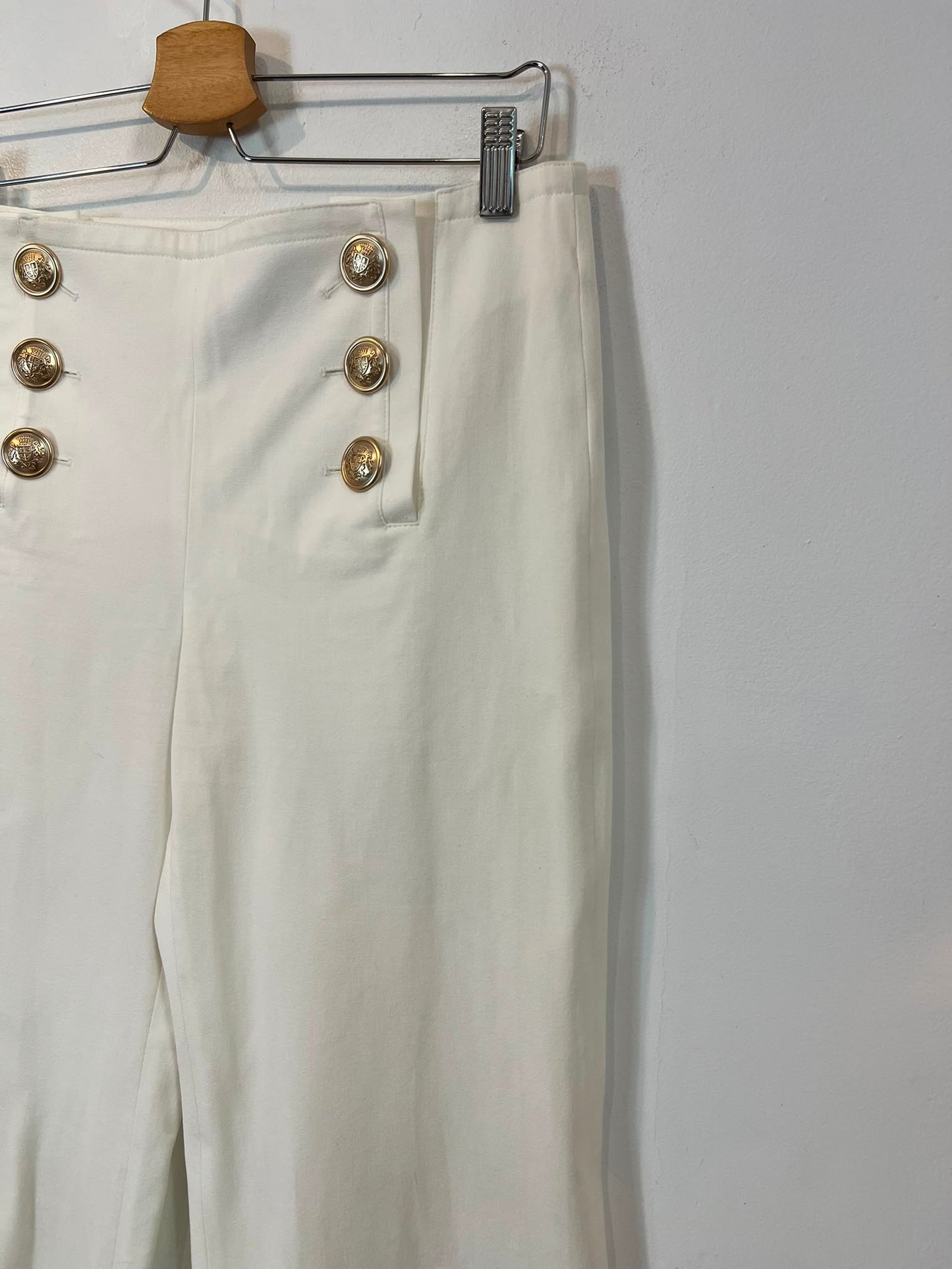 GEORGES RECH. Conjunto pantalón y blazer blanca cruzada