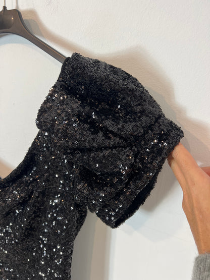 ISABEL MARANT. Top lentejuelas asimétrico. T 40