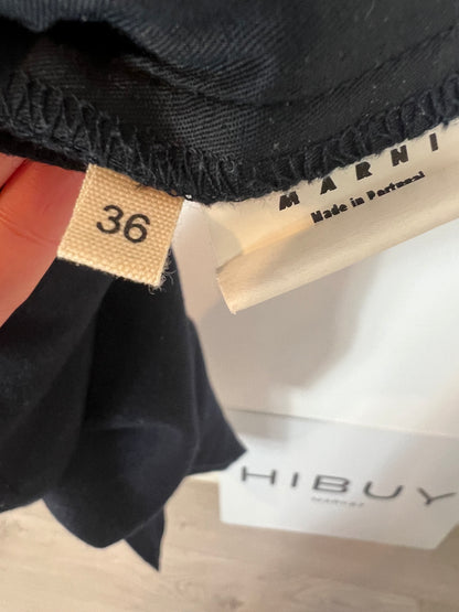 MARNI. Pantalón azul lana T.36