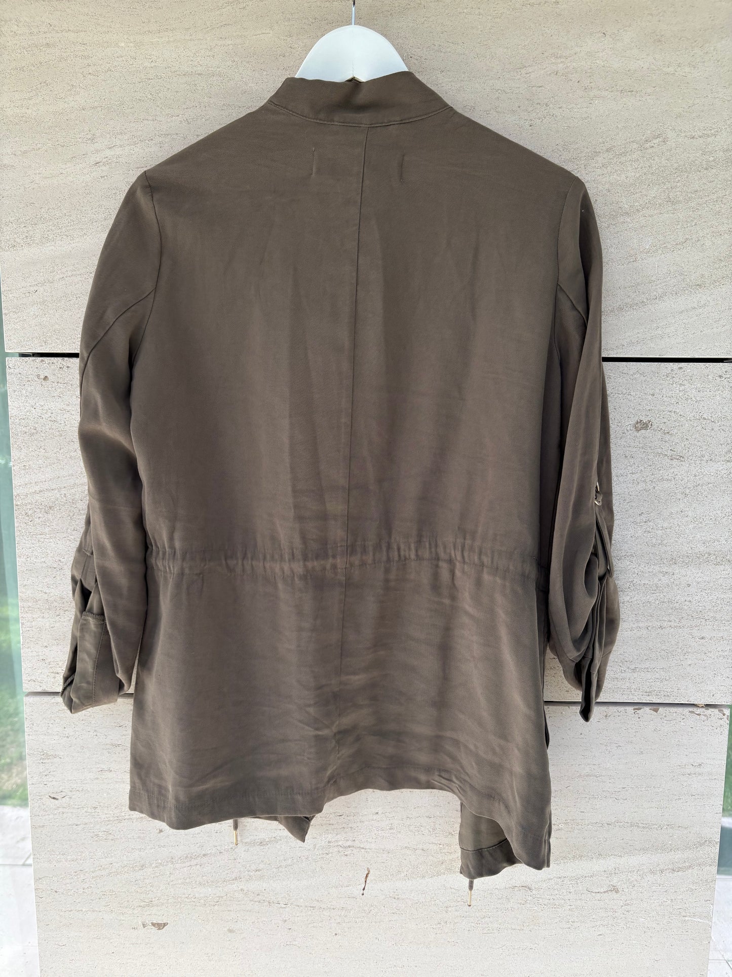 ZARA. Black stretch knit top. TL