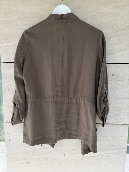 ZARA. Black stretch knit top. TL
