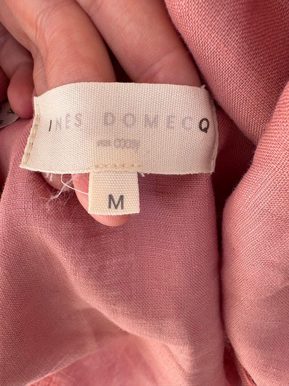 IQ COLLECTION. Top rosa volante T.m