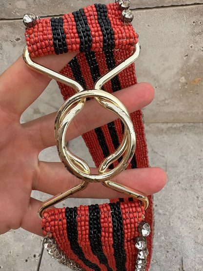 Cinturón cuentas elástico