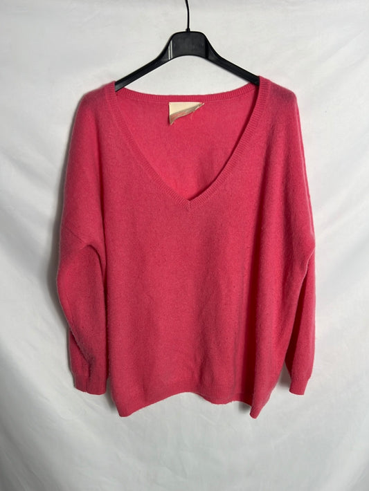 ABSOLUT CASHMERE. Jersey rosa fucsia cashmere. T S