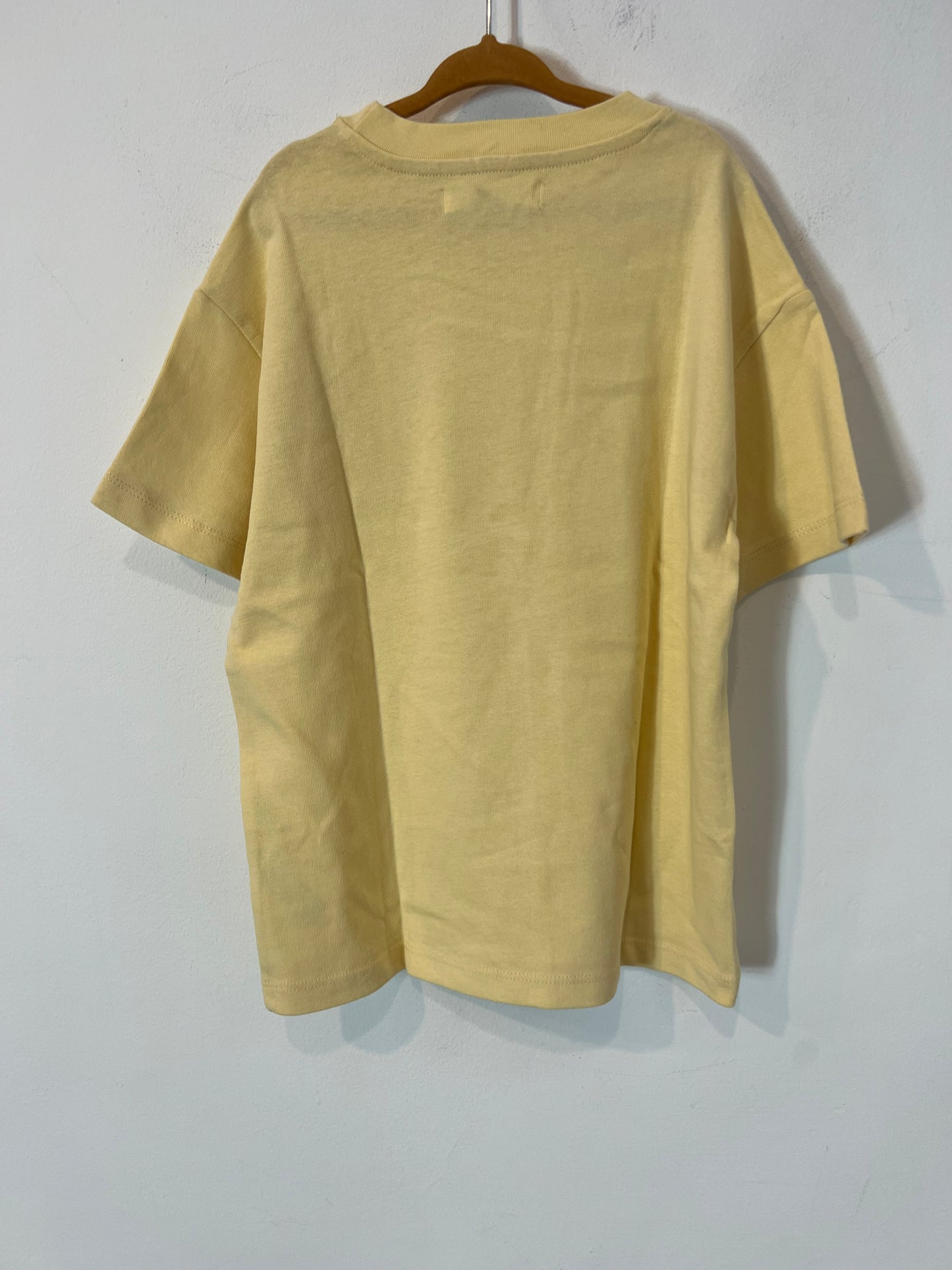 ZARA. Camiseta tono pastel letras. T 6 años