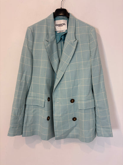 ESSENTIAL. Blue checked blazer, size 38