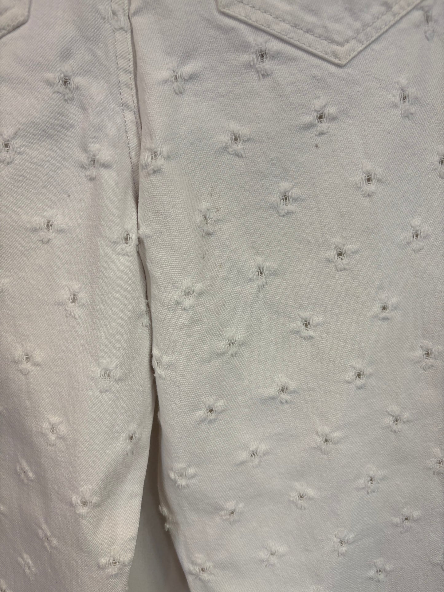 ISABEL MARANT. Denim blanco bordados