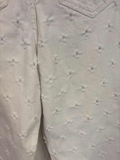 ISABEL MARANT. Denim blanco bordados