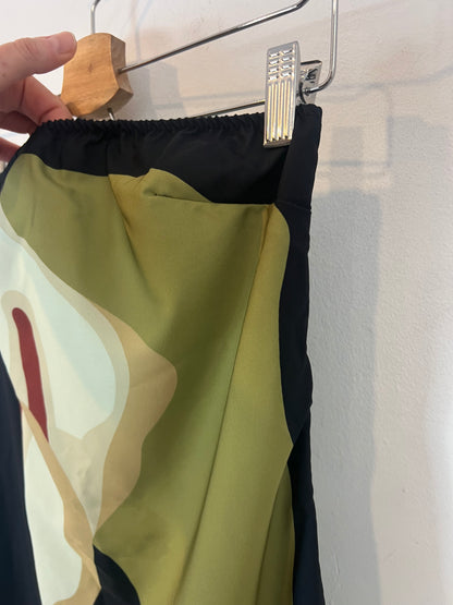 OTRAS. Vestido midi efecto pañuelo. T M