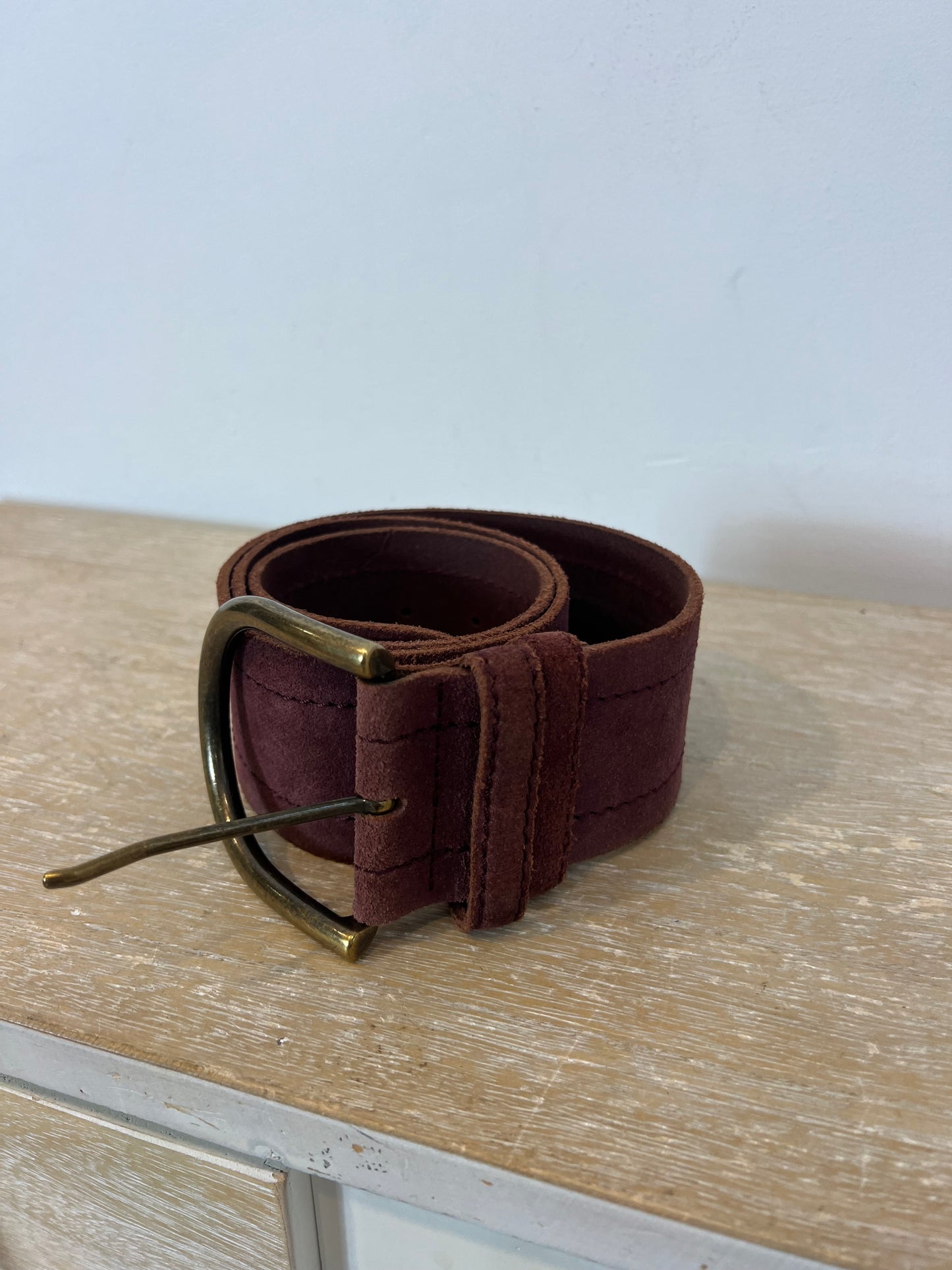 GAP. Burgundy leather belt. TS/M