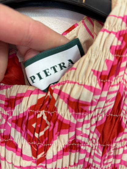 PIETRA. Blusa estampada nido de abeja