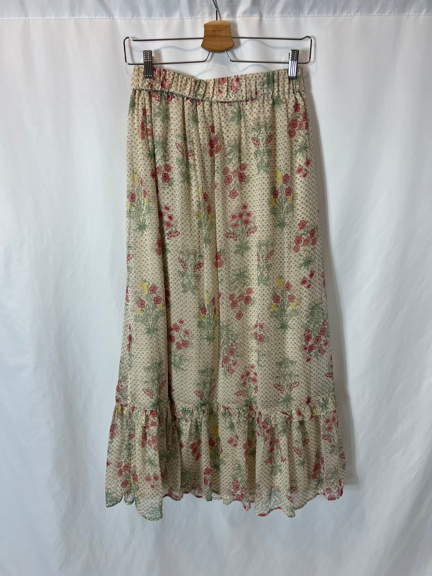 INTROPIA. Printed midi skirt T.xs