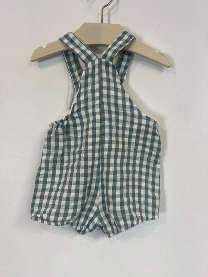 UNIT. Checkered romper S. 3 months