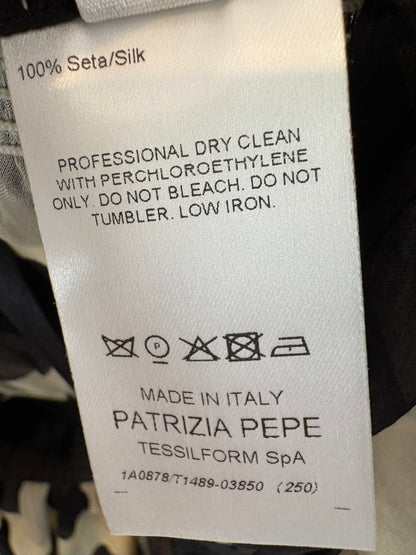 PATRIZIA PEPE. Vestido corto lunares seda