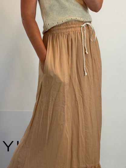 ZARA. Falda larga asimétrica. T M