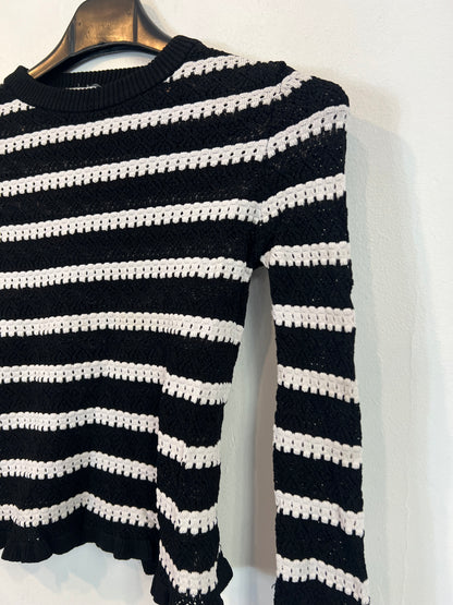 ZARA. Striped knit top Ts