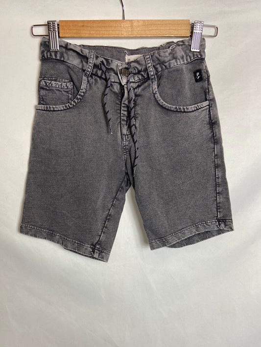 PROTEST. Grey denim-effect Bermuda shorts, 10 years old