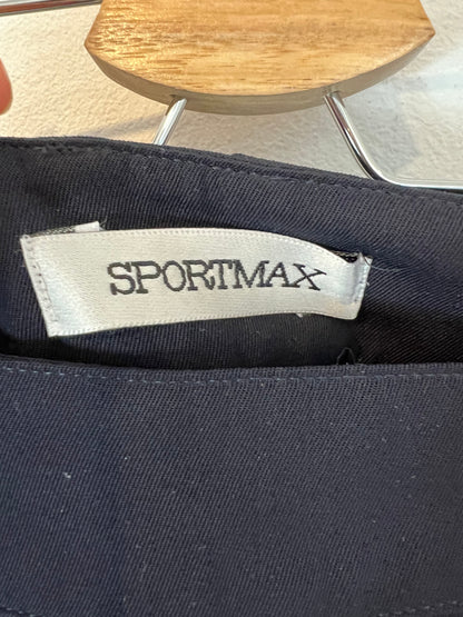 SPORTMAX. Bermuda azul pinzas. T 36