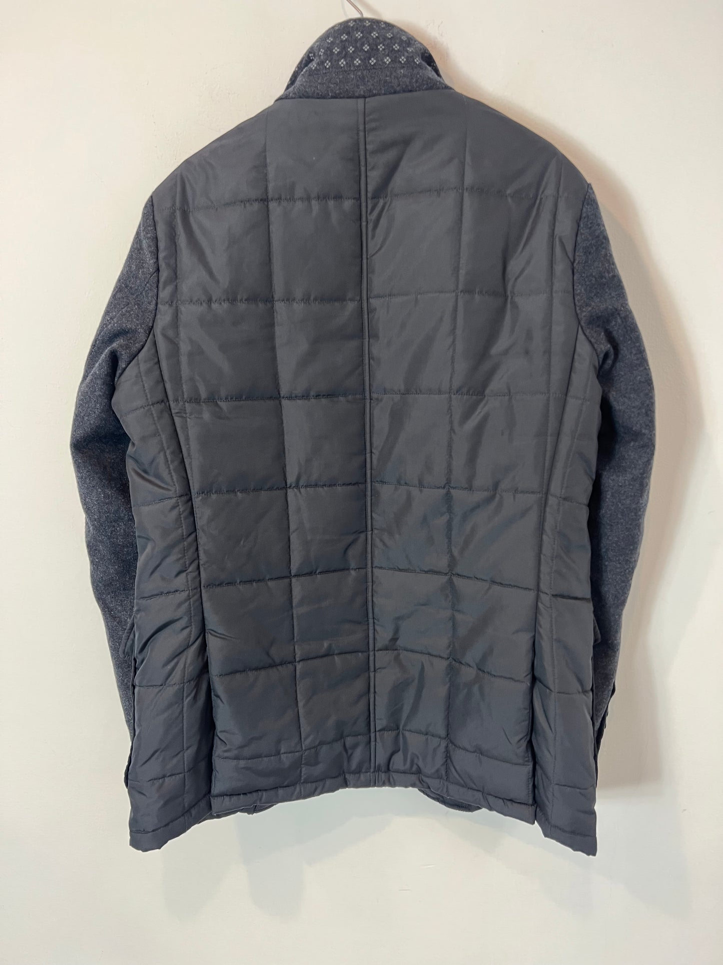 EMIDIO TUCCI. Men's blue double-textured jacket. TM