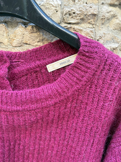 ZARA. Black stretch knit top. TL