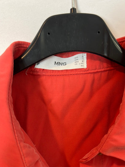 MANGO. Vestido midi coral T.m