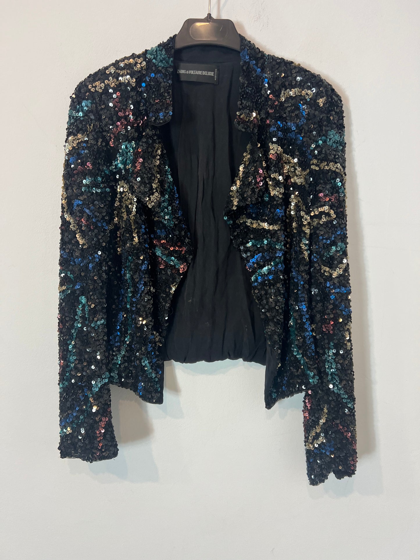 ZADIG&VOLTAIRE. Chaqueta lentejuelas colores  T.36