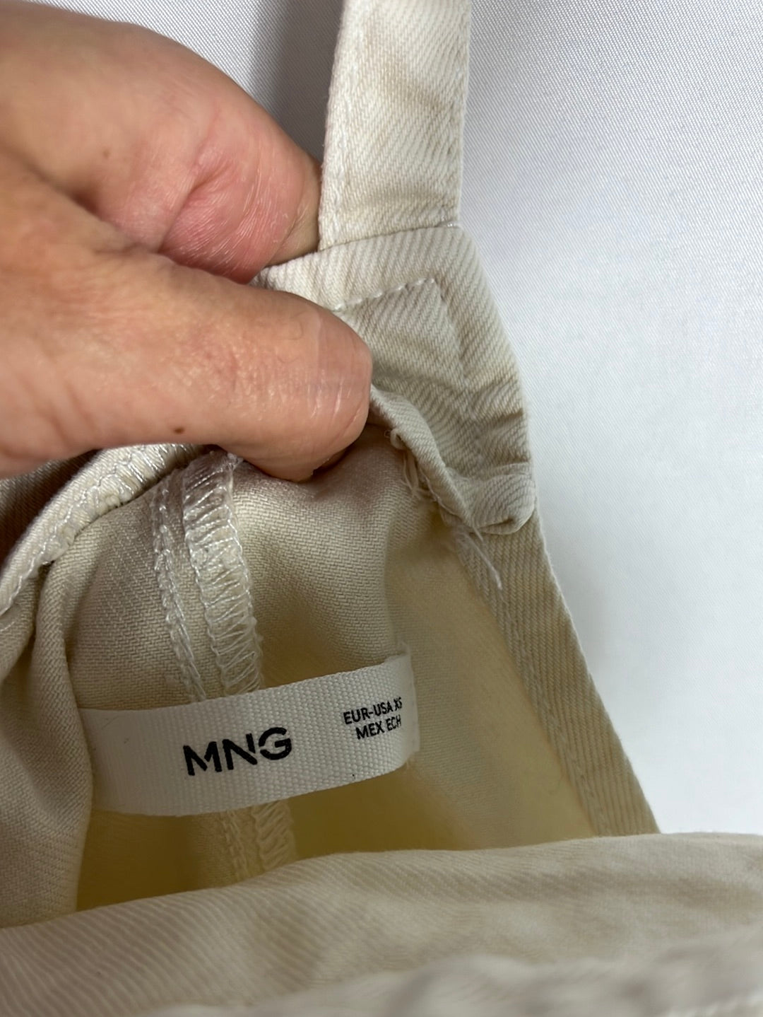 MANGO. Peto beige premama T.xs