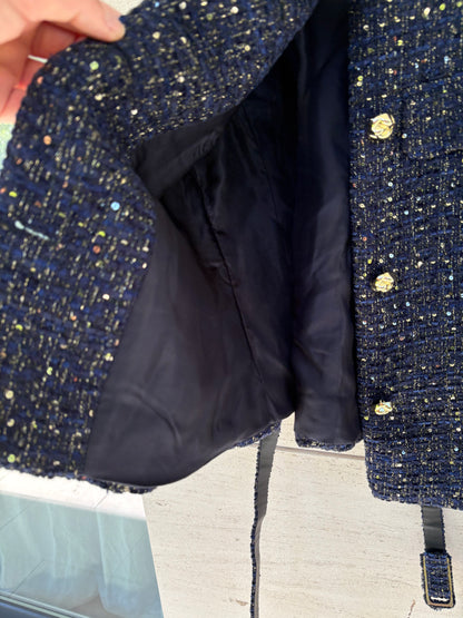 ZARA. Coral beaded jacket. TS