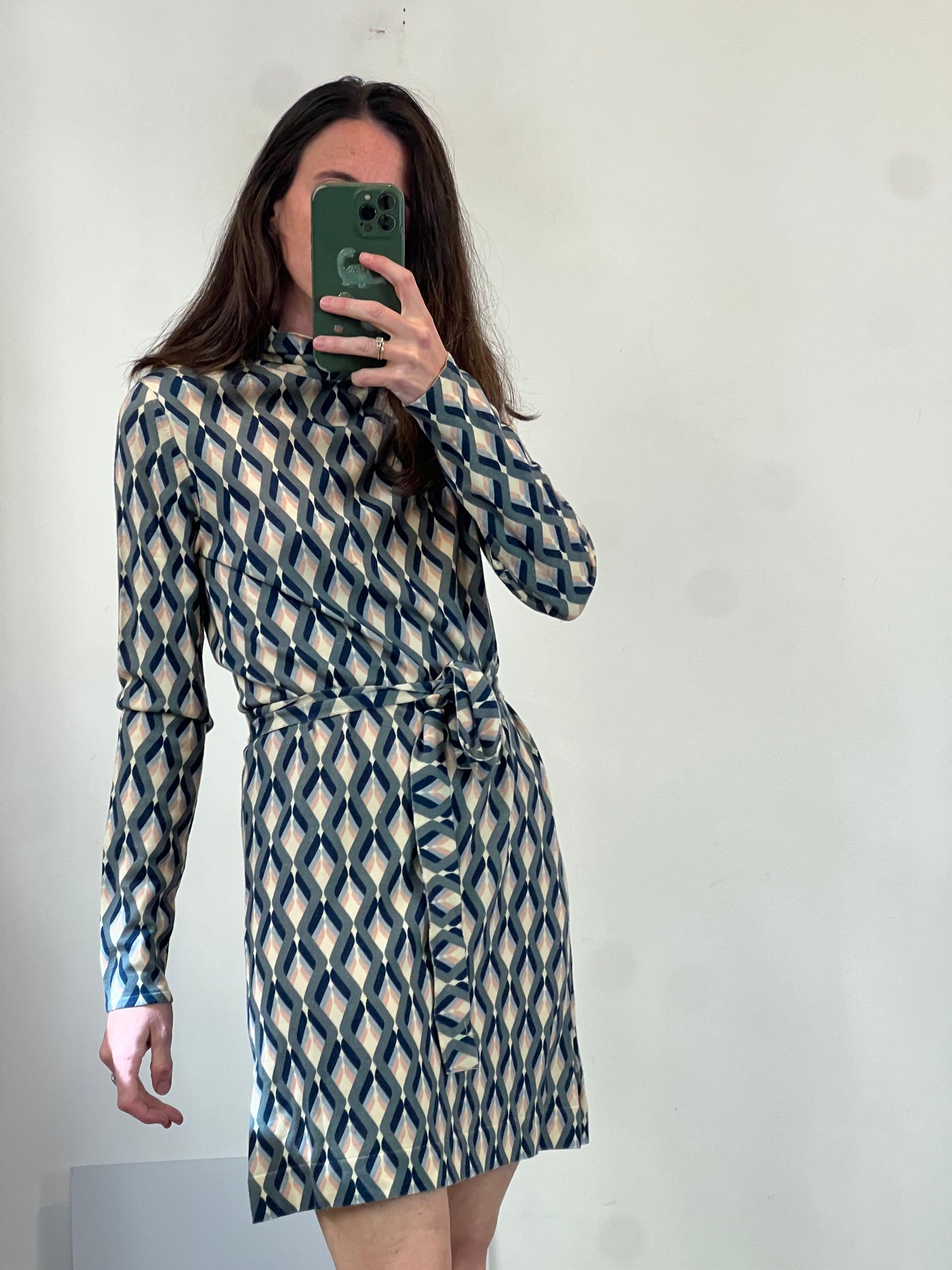 SPORTMAX. Vestido estampado geométrico punto