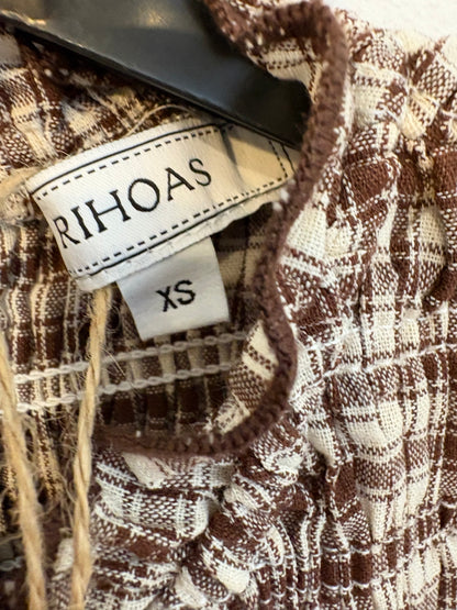 Vestido cuadros nido de abeja