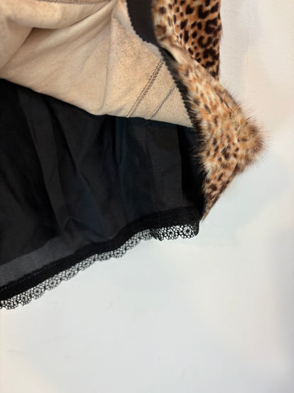 SPORTMAX. Top pelo natural y seda. T 42 (M)