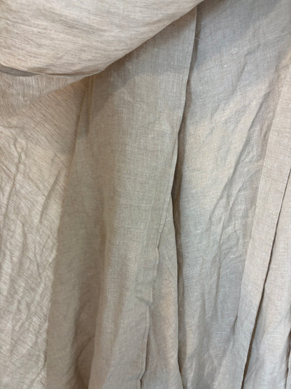 SON FINESTRA MENORCA. Falda pareo larga lino beige. TU