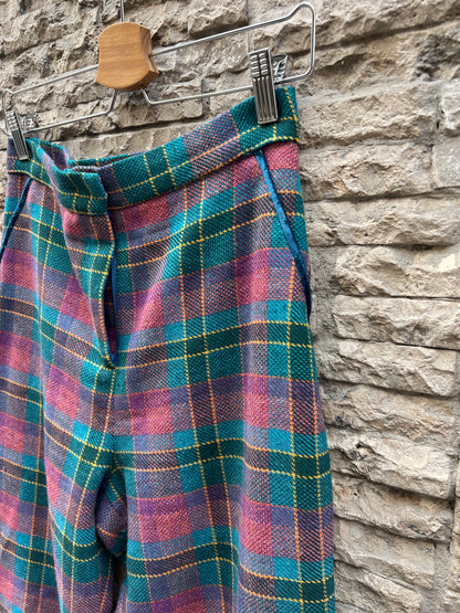 PANAMBI. Pantalón textura cuadros. T 38