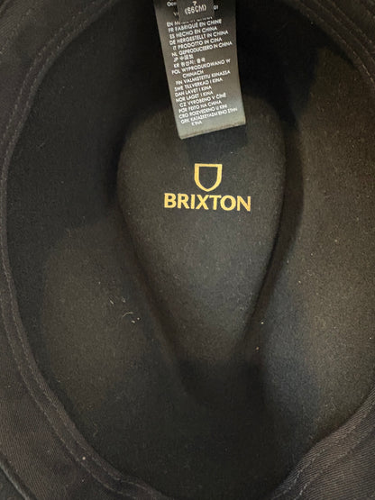 BRIXTON. Sombrero negro lana