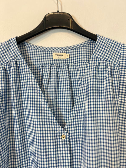 TRIANA BY C. Blusa cuadros azules T.s