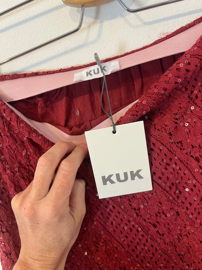 KUK. Falda midi  lentejuelas. T U (S/M)