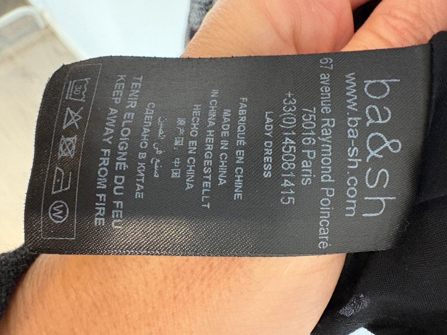 BA&SH. Vestido asimétrico cruzado