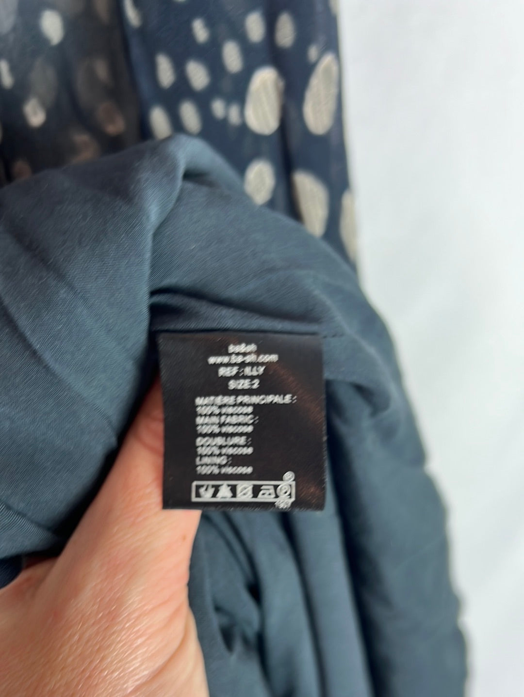 BA&amp;SH. Semi-sheer printed maxi dress. Size 2(M)